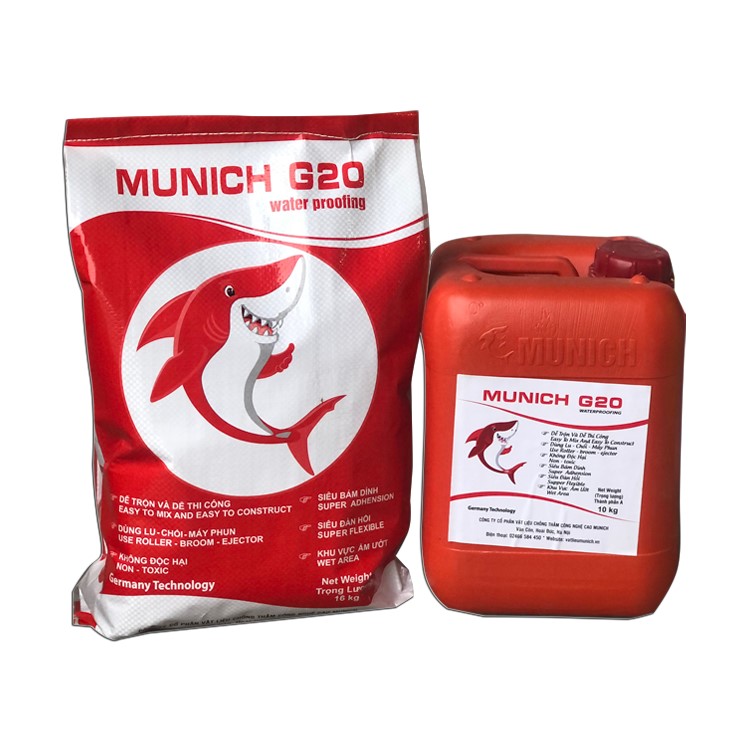 Munich G-20 - Chống thấm hai thành phần ximang - polyme
